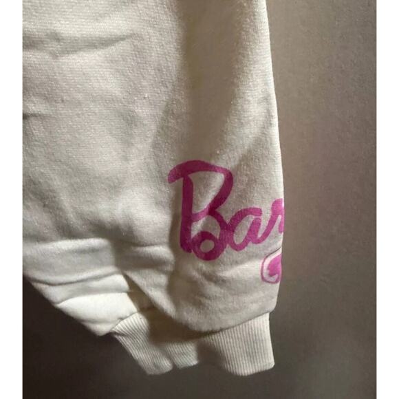 Barbie Sweatshirt Women's Size 2X White Vacation Mode Graphic Crew Neck Pullover - Picture 3 of 3
